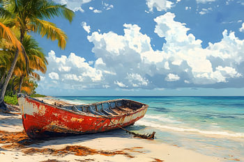 Nostalgie des Caraïbes sur la plage