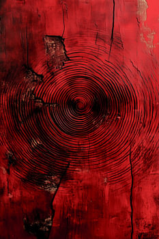 Red Heart Wood Textur in Concentra