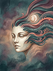 Himmlische Muse des Kosmos von Syapaat syapaat