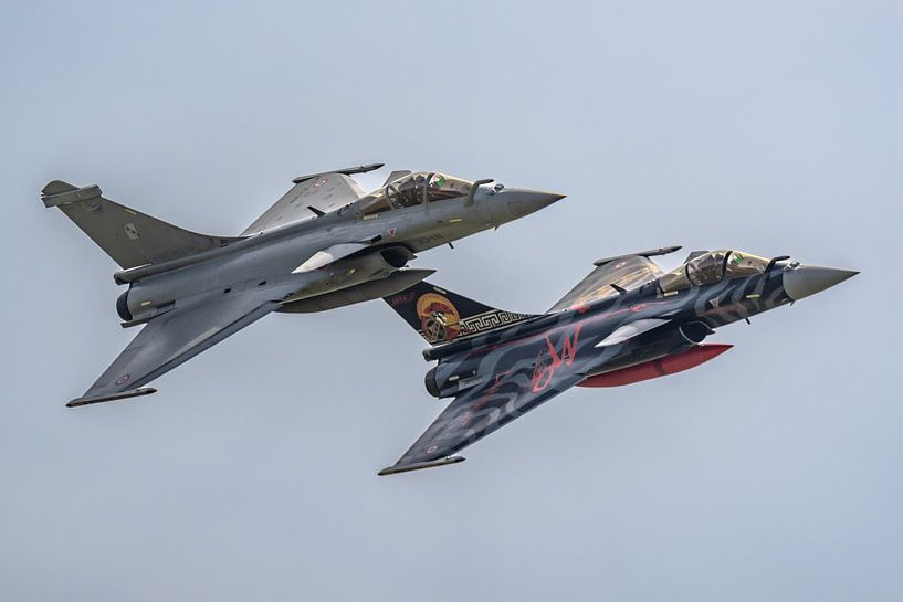 Flyby of the Rafale Tactical Display Team. by Jaap van den Berg