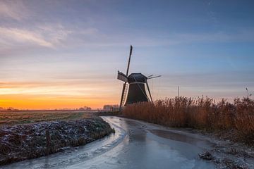 Moulin de Meervogel à Hoeksmeer Groningen Pays-Bas sur Rick Goede