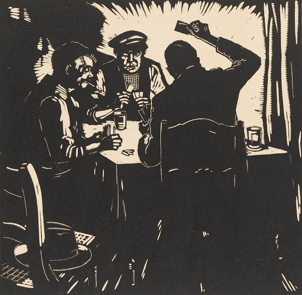 Dick Ket, Card Players, 1929 by Atelier Liesjes