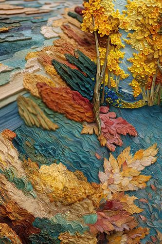 schilderachtige abstracte herfst