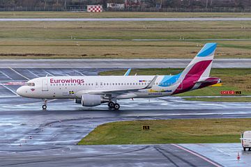 Eurowings Airbus A320-200 met Visit Sweden livery. van Jaap van den Berg