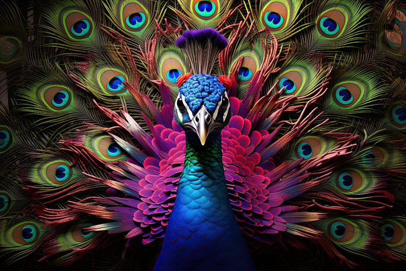 Bird Peacock by Eye catching paintings