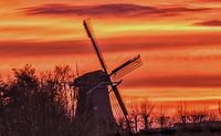 Molen bij zonsopgang. Mill by sunrise