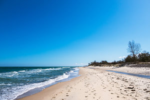 Strand an der Küste der Ostsee bei Kühlungsborn