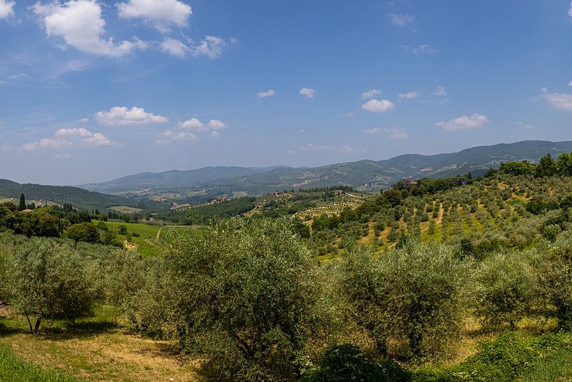 Het Toscaanse landschap bij Panzano in Chianti in Italië van André Blom Fotografie Utrecht