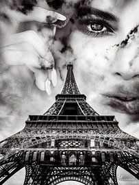 Le désir caché dans ses yeux (Tour Eiffel, Paris) sur Nevanilio Sancho