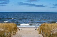 Beach path on the Baltic Sea on Usedom