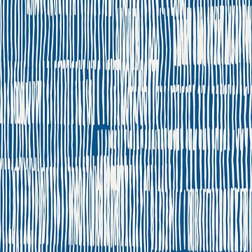 Lijnen Abstractie Blauw van Mad Dog Art