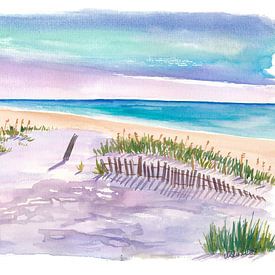 Dreams of the Gulf Island, framed by shifting sand dunes and soft sand on the coast by Markus Bleichner