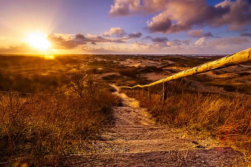 Uitzicht vanaf de Vlaggenduin in Katwijk