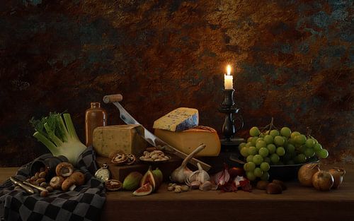 Classic dark brown still life