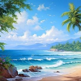 Strand van Salsa art