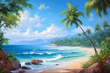 Strand van Salsa art