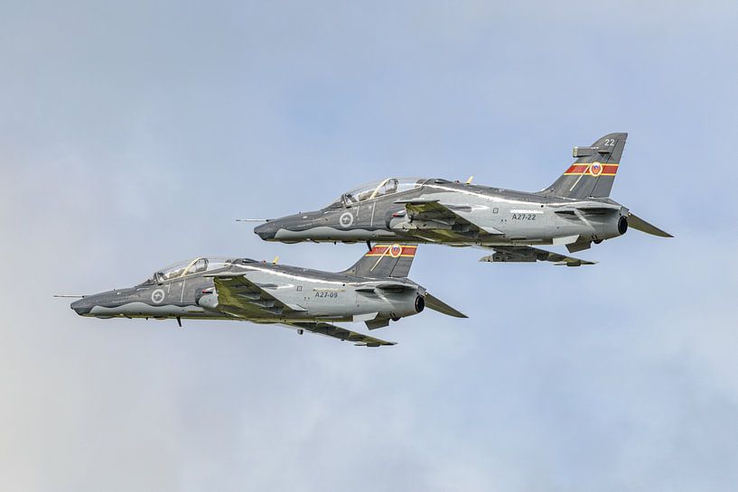Deux chasseurs de tête BAe Hawk Mk.127 de la RAAF. par Jaap van den Berg