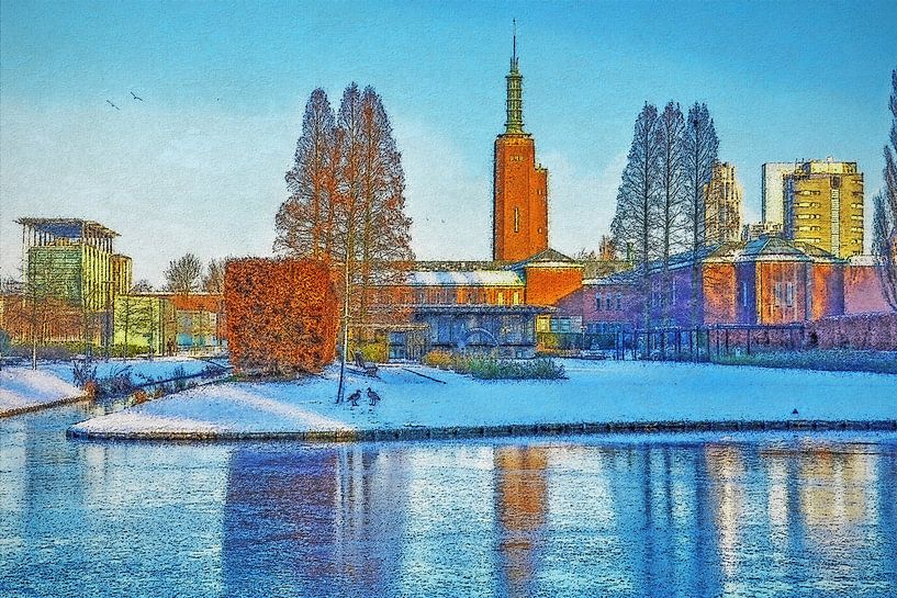 Winterbild Museumpark von Frans Blok