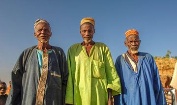 De drie oudsten in Niger van Hans Hut