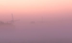 Kinderdijk in de mist van AdV Photography