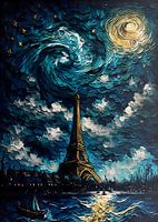 Lake at the Eiffel Tower