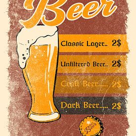 Classic Beer Menu by ColorDreamer