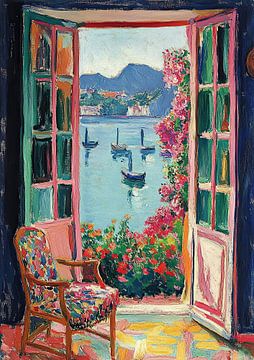 Henri Matisse inspireert Open Venster Zien van Niklas Maximilian