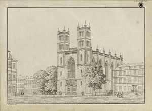 Karl Friedrich Schinkel, Berlin. Friedrichswerder Kirche. Design wie nach Fertigstellung des Gebäude