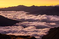 Mountains above clouds