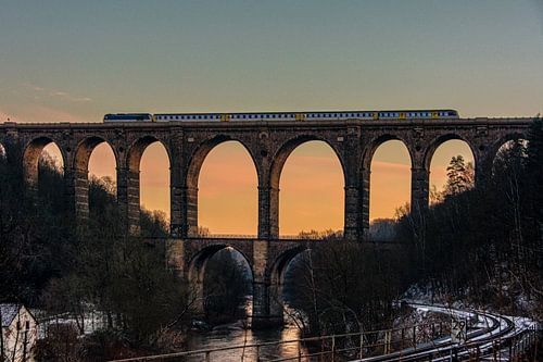 Viaduct Göhren RE6 Leipzig - Chemnitz