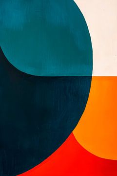 Abstracte kleurencompositie - Minimalistisch van Poster Art Shop