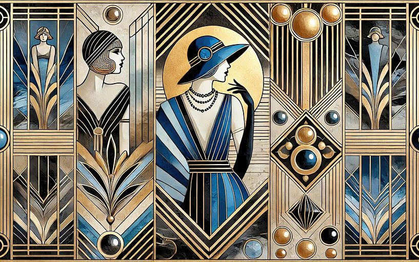 Die Raffinesse des Jazz-Zeitalters im Art déco von Chromatic Fusion Studio