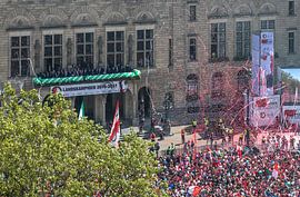 Champion de la cérémonie Feijenoord sur le Coolsingel à Rotterdam sur MS Fotografie | Marc van der Stelt