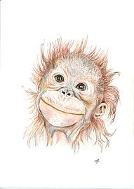 freches Äffchen! von Marian van der Veen-Niemeijer