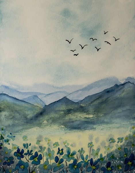 Aquarel part 49 van Tania Perneel