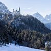Kasteel Neuschwanstein en Hohenschwangau met Alpenpanorama van Frank Herrmann