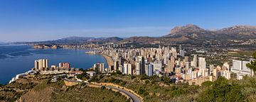 Uitzicht op Benidorm, Spanje