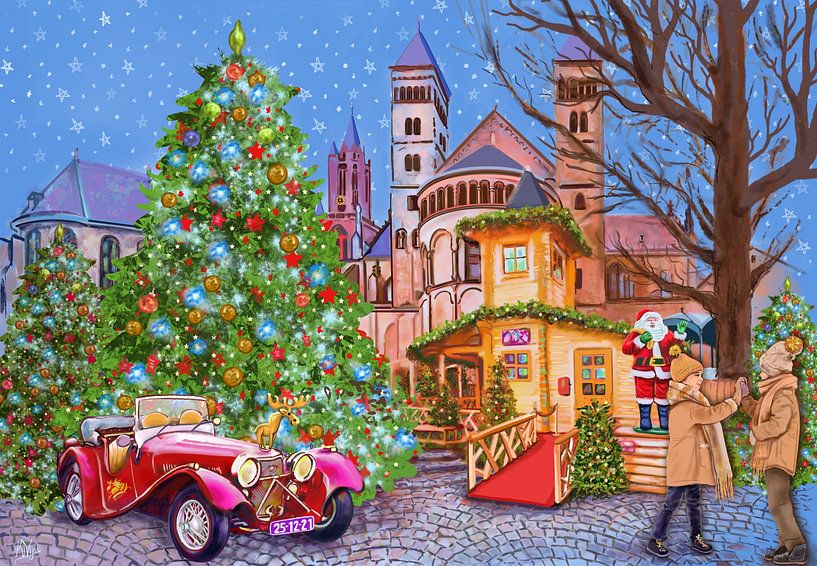 Christmas market on the Vrijthof Maastricht by Karen Nijst