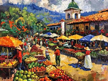 Blühender Markt von Christian Ovís