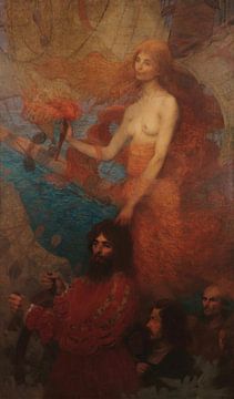 Eliseu Visconti, A Providência guia Cabral, 1900 van Atelier Liesjes