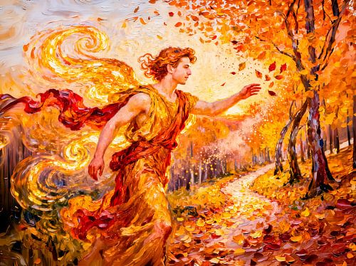 Zephyros, de god van de westenwind uit de Griekse mythologie