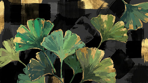 Japanese Ginkgo Leaves in Harmony