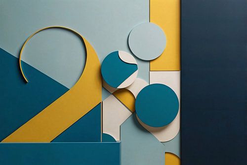 Geometrisch minimalistisch wandontwerp