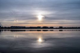 Sunset at the beach by Kim de Been