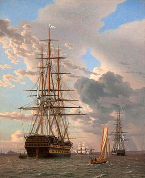 Das russische Schiff der Linie 'Asow', Christoffer Wilhelm Eckersberg