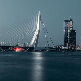 Erasmusbrug at Night #1 van Chris Koekenberg