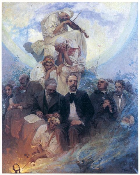 Pantheon of Czech Music by Alphonse Mucha by Peter Balan