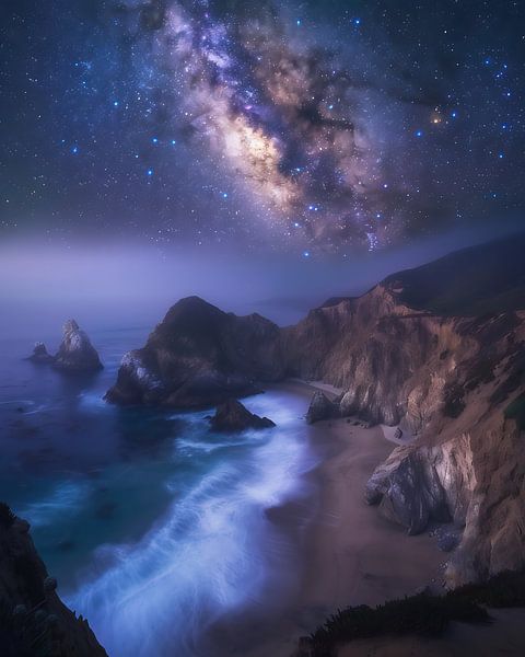 Sternenlicht in der Nacht von fernlichtsicht