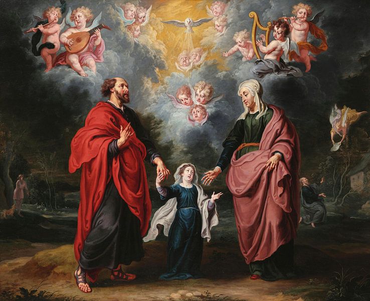 Joachim and Anna, Willem van Herp by Masterful Masters