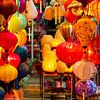 Lampionnen in Vietnam van Gijs de Kruijf